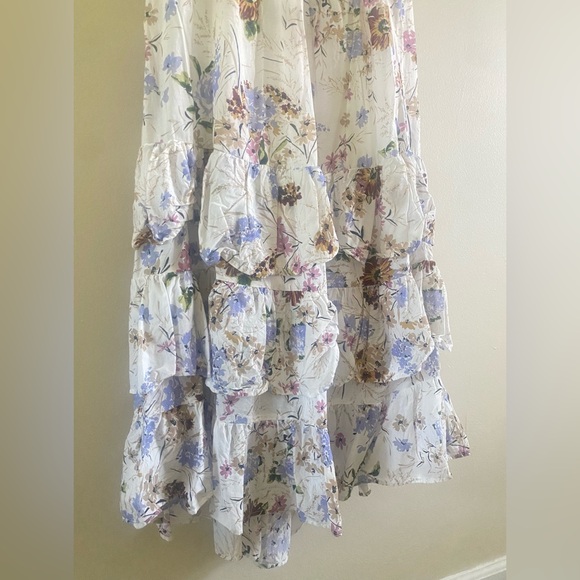 Anthropologie Puff Sleeve Midi Dress - Picture 7 of 14